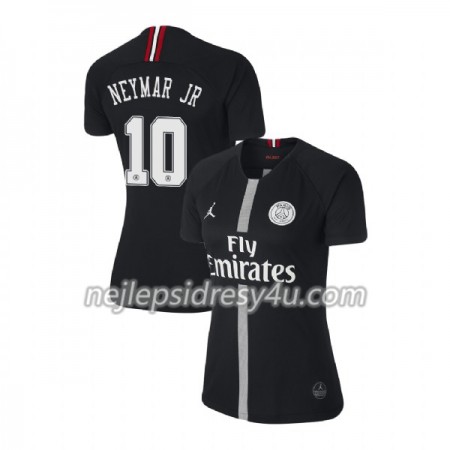 Fotbalový Dres Paris Saint-Germain Neymar JR 10 Jodan Černá Dámské Alternativní 2018/19